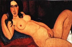 Amedeo Modigliani Reclining Nude with Loose Hair Spain oil painting art